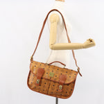 MCM Visetos Shoulder bag Canvas and Leather - image 13
