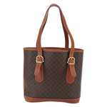 Celine Vintage Macadam Handbag Canvas and Leather - image 2