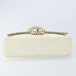Chanel Vintage Punched Edge Classic Single Flap Bag Quilted Lambskin Medium - image 16