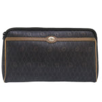 Christian Dior Vintage Honeycomb Zip Pouch Canvas and Leather - image 1