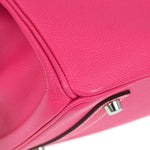 Hermes Birkin Handbag Pink Epsom with Palladium Hardware 35 - image 7