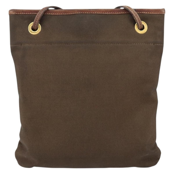 Prada Logo Flat Messenger Canvas Medium