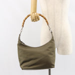 Gucci Vintage Bamboo Shoulder Bag Nylon - image 13