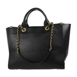 Chanel Deauville Tote Studded Caviar Medium - image 2