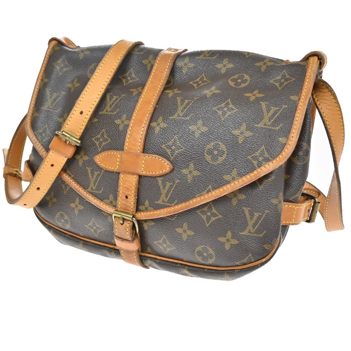 Louis Vuitton Saumur Handbag Monogram Canvas 30 - image 1