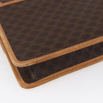 Celine Vintage Macadam Shoulder Bag Canvas and Leather - image 12