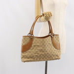Gucci Vintage Ring Tote GG Canvas with Leather Medium - image 15