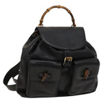 Gucci Vintage Bamboo Backpack Leather - image 15