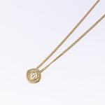 Christian Dior CD Round Pendant Necklace Metal and Crystals - image 10