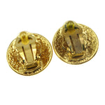Chanel CC Button Clip-On Earrings Metal - image 2