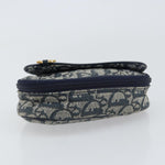 Christian Dior Vintage Saddle Coin Purse Diorissimo Canvas - image 15