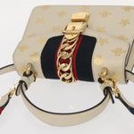 Gucci Sylvie Top Handle Bag Printed Leather Mini - image 8