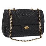 Bally Vintage Chain Shoulder Bag Quilted Leather - image 18