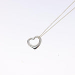 Tiffany & Co. Elsa Peretti Open Heart Pendant Necklace Sterling Silver 22mm - image 3