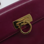 Salvatore Ferragamo Gancini Shoulder Bag Leather - image 12