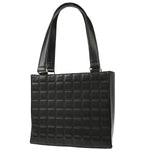 Chanel Chocolate Bar CC Tote Quilted Leather Small - image 2