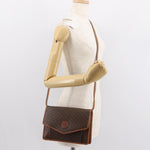 Celine Vintage Macadam Shoulder Bag Canvas and Leather - image 13
