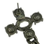 Chanel CC Dangle Earrings Metal with Crystals - image 4