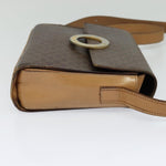 Celine Vintage Macadam Circle Logo Shoulder Bag Canvas and Leather - image 4
