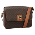 Celine Vintage Macadam Shoulder Bag Canvas and Leather - image 18
