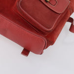 Gucci Vintage Bamboo Backpack Suede Medium - image 8