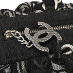 Chanel Vintage Zip Bowler Bag Printed Jacquard Large - image 8