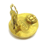 Chanel Vintage CC Round Clip-On Earrings Metal Small - image 3