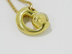 Tiffany & Co. Heart Pendant Necklace 18K Yellow Gold with Diamonds Extra Mini - image 7