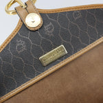 Christian Dior Vintage Honeycomb Shoulder Bag Canvas and Leather - image 6