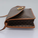 Celine Vintage Macadam Circle Logo Shoulder Bag Canvas and Leather - image 3
