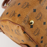 MCM Visetos logogramme Handbag Canvas and Leather - image 11