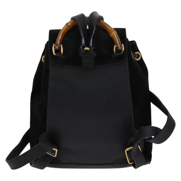 Gucci Gucci bamboo backpack daim mini