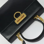 Salvatore Ferragamo Gancini Convertible Top Handle Bag Leather Medium - image 18