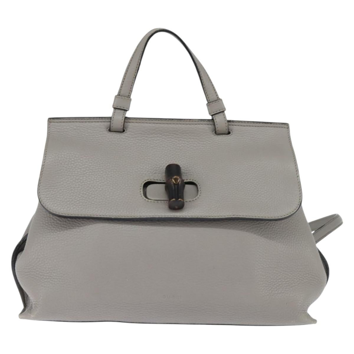 Gucci Bamboo Daily Top Handle Bag Leather Medium - image 1