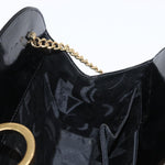 Salvatore Ferragamo Vintage Gancini Chain Shoulder Bag Patent Leather - image 18