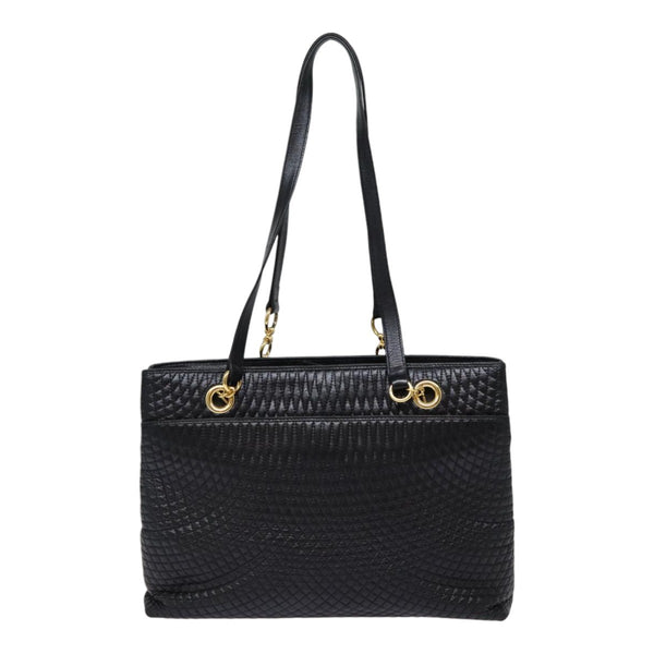 Bally Vintage Tote Bag Quilted Leather