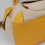 Salvatore Ferragamo Gancini handbag Canvas and Leather - image 9