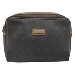 Christian Dior Vintage Honeycomb Zip Pouch Canvas and Leather - image 1