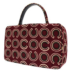 Chanel CC Top Handle Bag Coco Print Velvet Medium - image 2