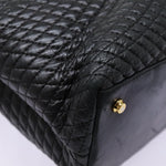 Bally Vintage Tote Bag Quilted Leather - image 11