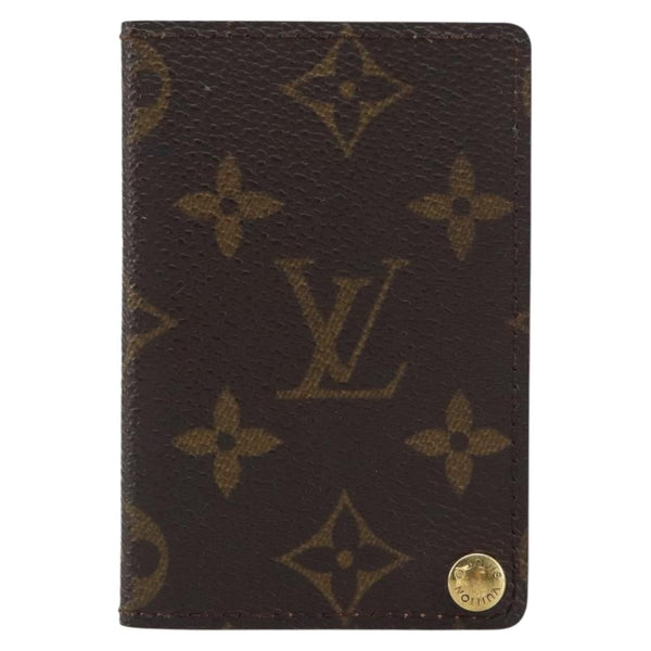Louis Vuitton Porte Cartes Pression Card Case Monogram Canvas - image 1