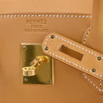 Hermes HAC Birkin Bag Brown Vache Natural with Gold Hardware 32 - image 4