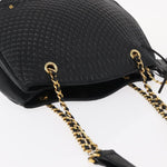 Bally Vintage Chain Shoulder Bag Quilted Leather - image 14