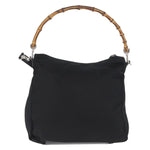 Gucci Vintage Bamboo Shoulder Bag Nylon - image 3