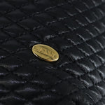 Bally Vintage Chain Shoulder Bag Quilted Leather - image 12