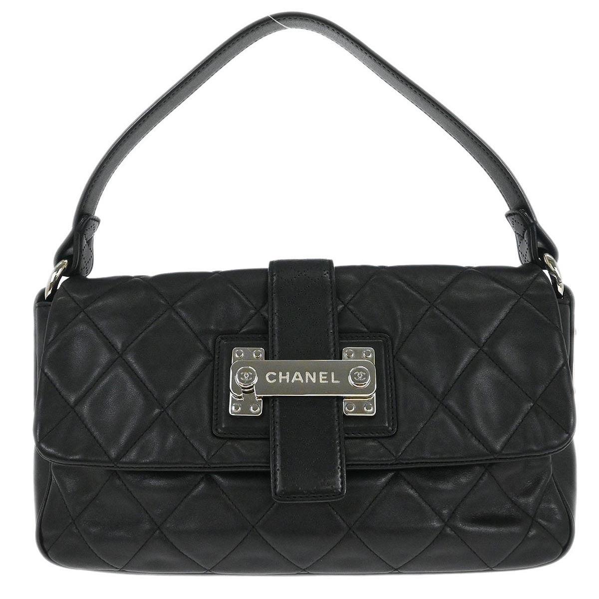 Chanel Door Latch Flap Shoulder Bag Quilted Leather - image 1