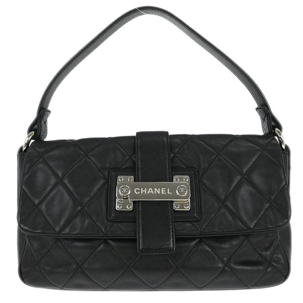 Chanel Door Latch Flap Shoulder Bag Quilted Leather - image 1