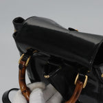 Gucci Vintage Bamboo Backpack Patent Mini - image 13
