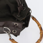 Gucci Vintage Bamboo Bucket Bag Nylon and Leather Small - image 15