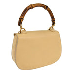 Gucci Vintage Convertible Bamboo Top Handle Bag Leather Small - image 2